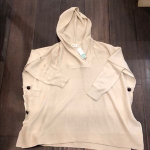 RD Style Calandra Side button hooded poncho